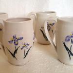 White mugs with irises
5"
$20 each