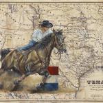 Barrel Racer
24 x 30
Acrylic on Vintage Map
$1800