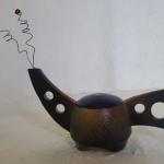 Tiny Tea Pot - Blue Top
Ceramic
#225
$35

Sculptural, Not Functional