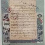 Jub E. Lee 
Fort Worth, Texas' Official Birthday Diamond Jubilee  Song
Monoprint with Collage - 1923
$550
