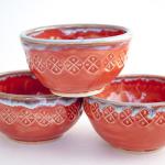 Stamped Bowl - Red and Orange
$25