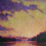 River Sunset 30 x 22 Acrylic $2800