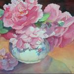 Faith's Rose 16 x 20 Watercolor on Aquabord $1000
