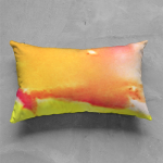 Hot Cha Abstract Oblong Pillow